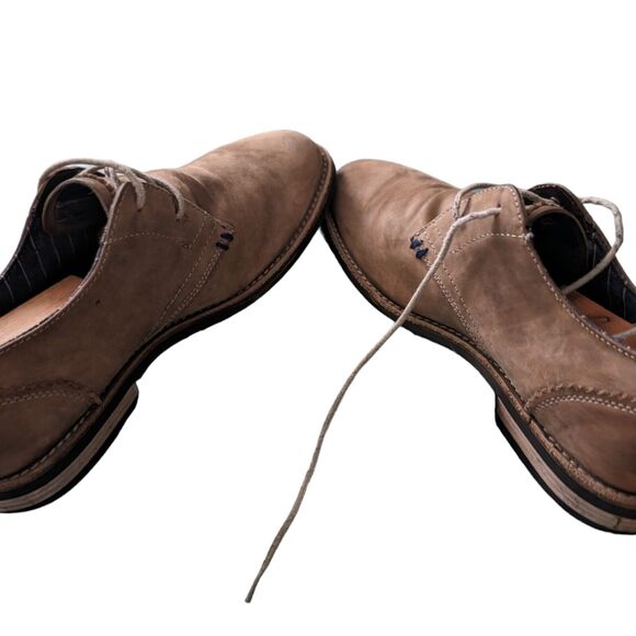 PENGUIN BY MUNSINGWEAR Wade Oxford Dress Shoes Men's Size 9 Leather Suede Tan - Picture 5 of 6